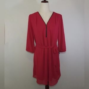 IZ Byer Berry Red Dress Size Medium NEW